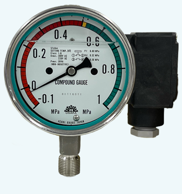 接点付圧力計(100φ)